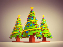 C4D创建一个卡通圣诞树教程 Modelando Arvore de Natal com C4D