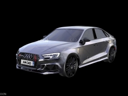 C4D奥迪RS3汽车建模视频教程（无声/快进教程 Building an Audi RS3 From Scratch.