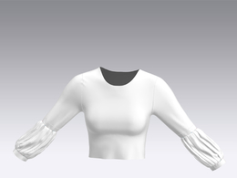 c4d模型女性衣服上衣Sleeves-39