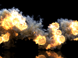 飞射的爆炸烟火explosiafx particle curl r16-r23 x-particles cycles4d