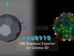 C4D OBJ序列导出插件 OBJ Sequence Exporter 2 for Cinema 4D R17-S22 Win/Mac