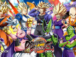 45套C4D动作格斗类游戏《龙珠战士Z(Dragon Ball Fighters Z)》模型合集