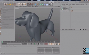 C4D小狗的建模视频教程 Cinema 4D models a doggy tutorial