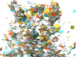 飞舞的五彩纸屑emitter confetti landing r16-r23 x-particles cycles4d