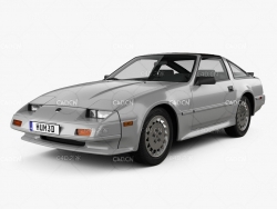 日产第四代Z系列跑车C4D模型 Nissan 300ZX (Z31) Turbo 1983 3D model