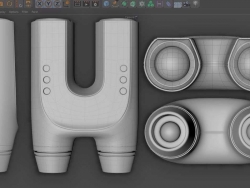 C4D望远镜建模视频教程 Product Modeling - binoculars