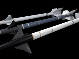 美国AIM-9 响尾蛇短程空对空导弹C4D模型 Sidewinder 3d model