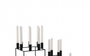 方格独台C4D模型 Kubus Candleholder