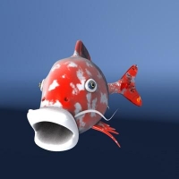 卡通动漫鱼3D模型 KOI FISH FULLY ANIMATED