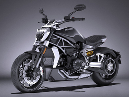 杜卡迪大魔鬼摩托车C4D模型 Ducati X-Diavel 2016 3D Model