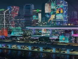 繁华的赛博朋克城市夜色场景Blender模型Futuristic City - EEVEE Blender