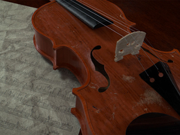 小提琴C4D模型 Violin