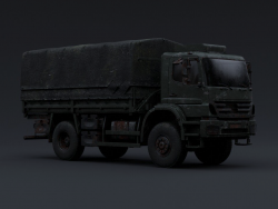 军用卡车C4D模型Military truck