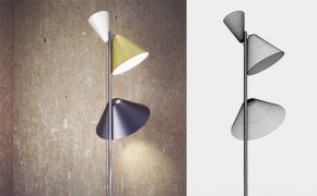 落地灯C4D模型 LAMP, 3D MODEL