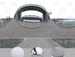 12个户外建筑桥梁大坝HDR环境贴图素材 Gumroad – HDRI + Backplates: Dam (Dogern)