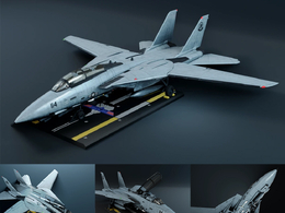 美国一型超音速多用途舰载战斗机格鲁门F-14“雄猫”3D打印模型