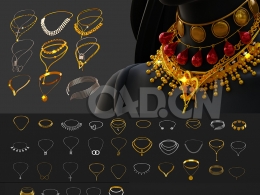 五十多个精美女性项链模型50+ NECKLACE JEWELRY MODELS