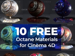 11个C4D Octane Renderer材质包合集 JKUB Free Materials