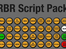 C4D快速定义视窗显示按钮和布局脚本 RBR Script Pack