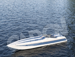 C4D小快艇 motorboat 3d model