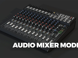 音频混音器设备c4d模型Audio Mixer