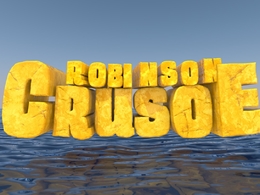 C4D《鲁滨逊漂流记》海报文字工程文件Crusoe