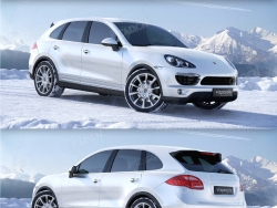 保时捷卡宴汽车C4D模型 Porsche Cayenne