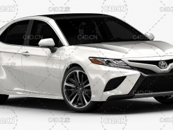 丰田凯美瑞汽车 TurboSquid - 2018 Toyota Camry (Low Interior)