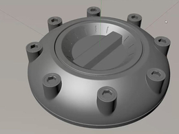 C4D使用硬表面建模创建一个机械构件案例教程