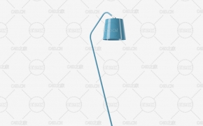 室内落地灯C4D模型 Floor lamp