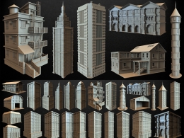 30个复古哥特式风格建筑房子模型合集Pack of 30 Buildings Volume 01