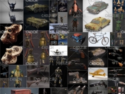 电影游戏模型合集（MAX）PBR Game 3D-Models Bundle April 2020