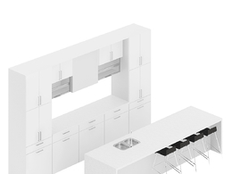 整体厨房厨柜c4d模型Kitchen cabinet - 049