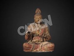 C4D坐像观音菩萨模型 Seated bodhisattva Guanyin, 12th C. CE