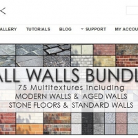 墙面贴图包合集Vizpark all walls textures （2.04G）