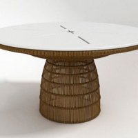 编织生态桌C4D模型 Table 3D model