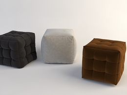 皮凳C4D模型 POUFF CUBO