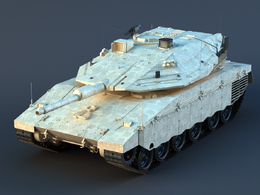 以色列主战坦克c4d模型免费下载Merkava IV free 3d model