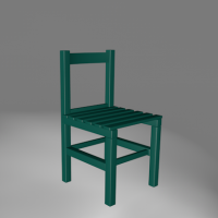 学生椅子C4D模型 Student chair 3D model