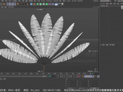 【C4D 羽毛 绒毛】001-羽毛模拟-【实战技巧100集】
