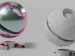 C4D薄膜气泡材质Thin Film + Bubbles Shaderball – Cinema 4D + Redshift