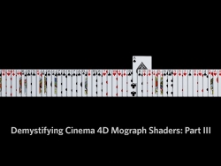 C4D克隆与多重着色器制作扑克牌教程 Demystifying C4D Mograph Shaders III0