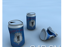 C4D易拉罐模型 Cans